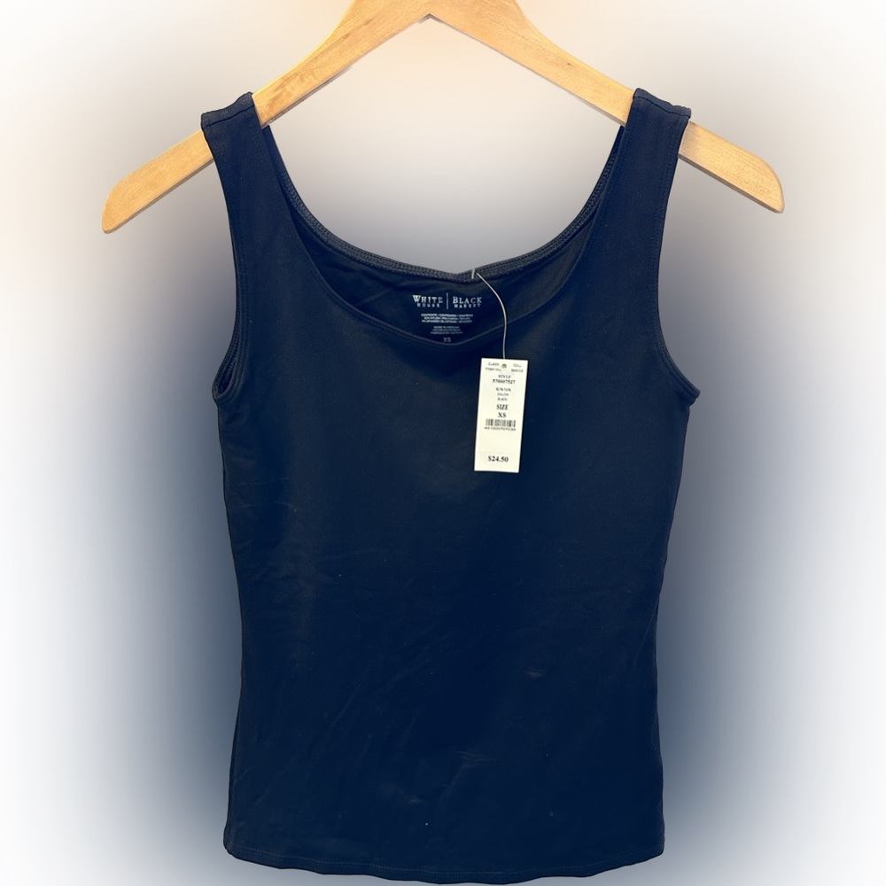 White House Black Market XS Square neck tank NWT